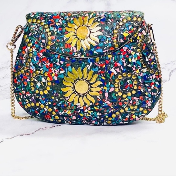 Ramla Handcrafted Bel Air mosaic bag NEW